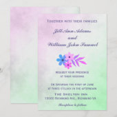  pastelhuwelijk kaart (Voorkant / Achterkant)