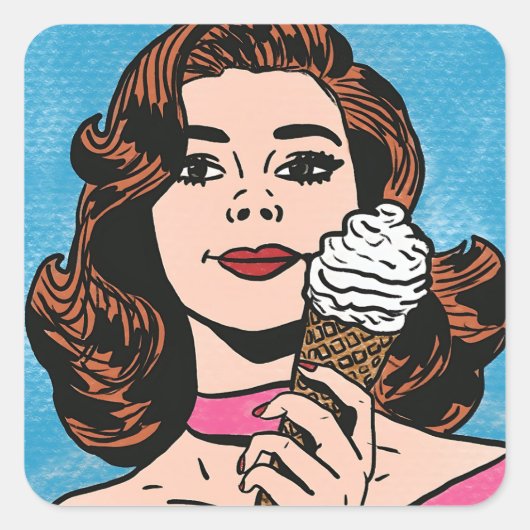  pastelijs komische stijl Stickers (Voorkant)