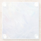  pastelijshard-effectpatroon glazen onderzetter (Achterkant)