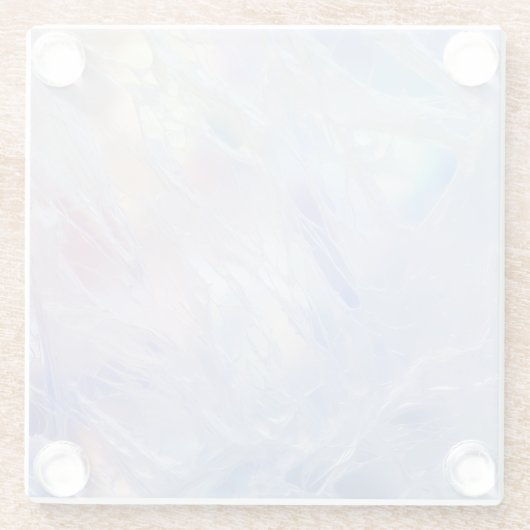 pastelijshard-effectpatroon glazen onderzetter (Achterkant)