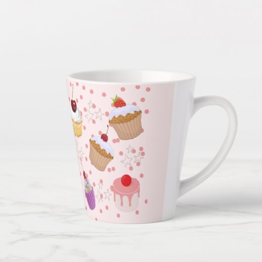 pastelitepatronen latte mok (Rechts)