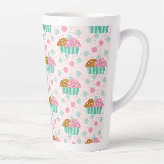 Pastelitos-patroon Latte Mok (Rechts)