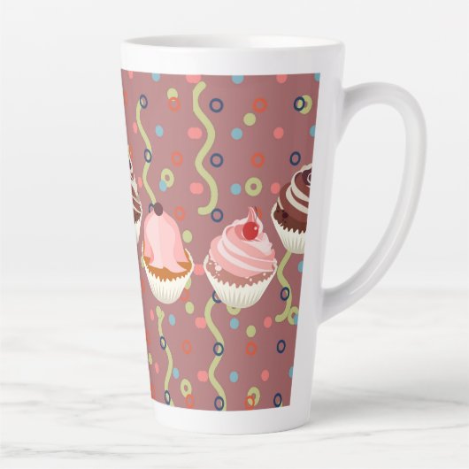 Pastelitos-patroonchocolade Latte Mok (Rechts)