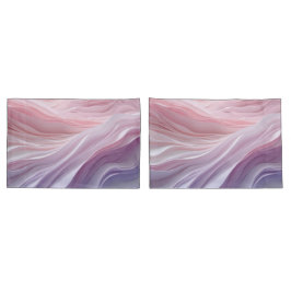 pastelkalmerend golfpatroon kussensloop