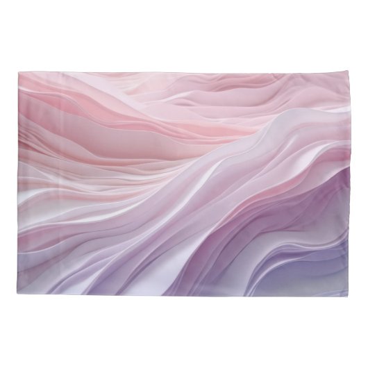 pastelkalmerend golfpatroon kussensloop (Achterkant-Links)