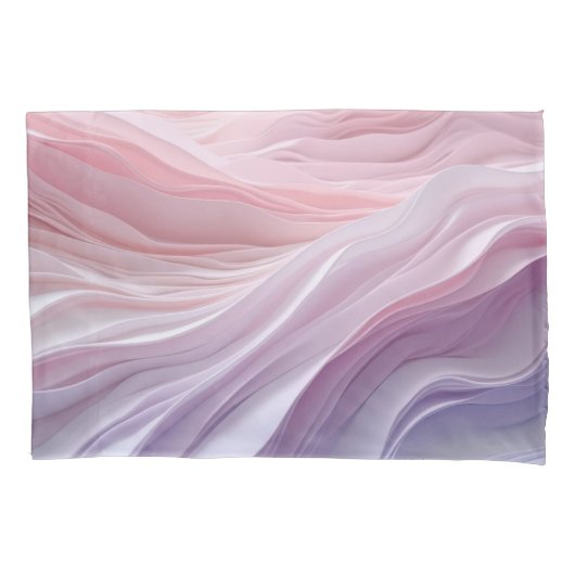 pastelkalmerend golfpatroon kussensloop (Voorkant-Links)