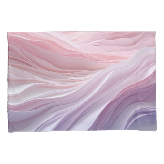 pastelkalmerend golfpatroon kussensloop (Voorkant-Rechts)