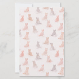 Pastelkattenpatroon papiervel
