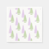 Pastelkerstbomen servet (Voorkant)