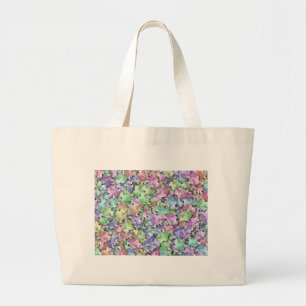 pastelkerstcadeau grote tote bag