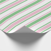 pastelkerstpapier | Roze en groen Cadeaupapier (Hoek)