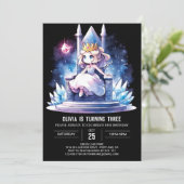 Pastelkinderen Prinses verjaardag Kaart (Staand voorkant)