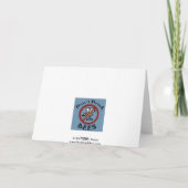 Pastelkleur Rangoli met Zwarte Grens 4 Kaart (Achterkant)