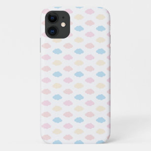 Pastelkleur wolken roze blauw geel modern. Case-Mate iPhone case