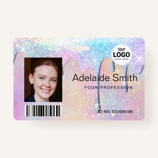 pastelkleurdruppels badge (Voorkant)