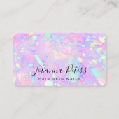 pastelkleuren abstract opal geïnspireerd visitekaartje (Voorkant)