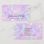 pastelkleuren abstract opal geïnspireerd visitekaartje (Voorkant / Achterkant)