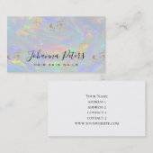 Pastelkleuren abstracte textuur visitekaartje (Voorkant / Achterkant)