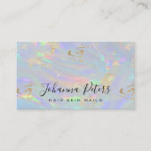 Pastelkleuren abstracte textuur visitekaartje (Voorkant)