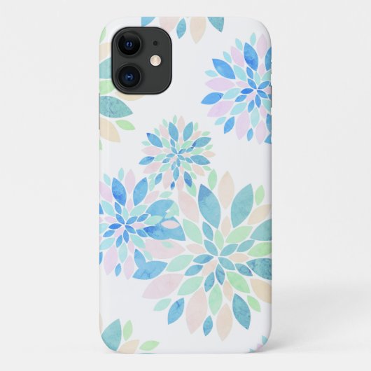 Pastelkleuren Bloemblaadjes iPhone 11 Hoesje (Achterkant)