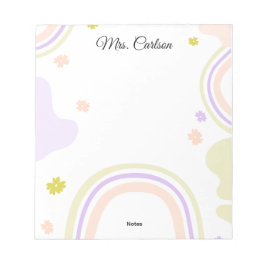 Pastelkleuren Boho Regenboog Notitieblok voor Doce