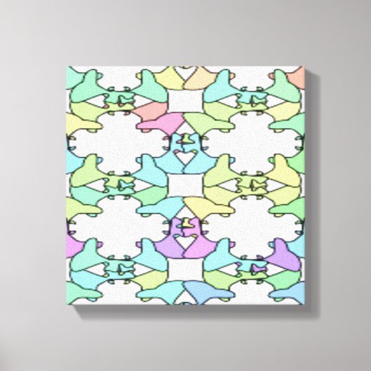 PASTELKLEUREN CANVAS AFDRUK (Voorkant)