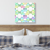 PASTELKLEUREN CANVAS AFDRUK (Insitu (Slaapkamer))