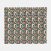  pastelkleuren Christmas Gingerbread huizen Fleece Deken (Voorkant (Horizontaal))