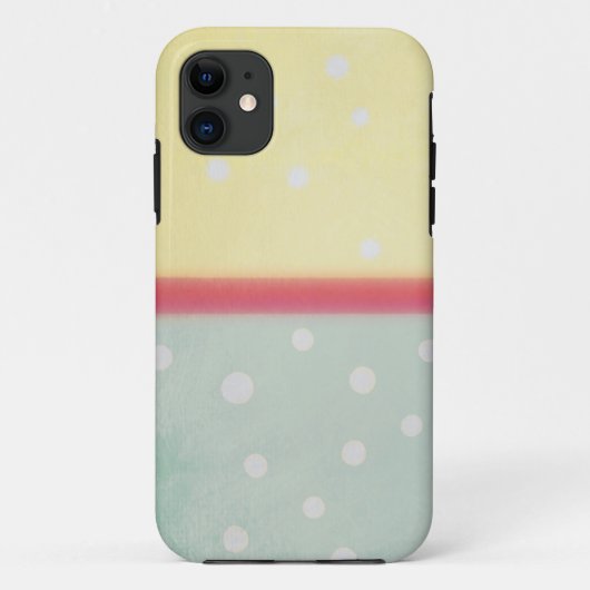 Pastelkleuren Crème Stippen Case-Mate iPhone Case (Achterkant)