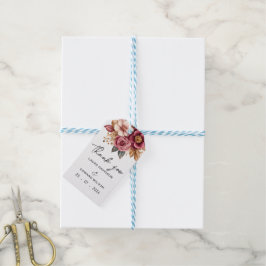 Pastelkleuren eenvoudig subtiel thema waterverf cadeaulabel