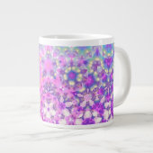 Pastelkleuren geometrisch Abstract patroon Grote Koffiekop (Voorkant rechts)