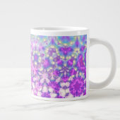 Pastelkleuren geometrisch Abstract patroon Grote Koffiekop (Rechts)