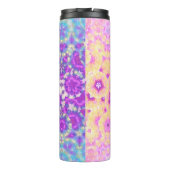 Pastelkleuren geometrisch Abstract patroon Thermosbeker (Achterkant)