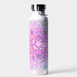 Pastelkleuren Geometrisch Abstract Patroon Waterfles