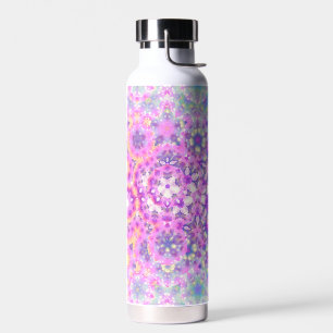 Pastelkleuren Geometrisch Abstract Patroon Waterfles