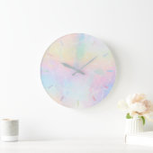 pastelkleuren geometrisch ontwerp grote klok (Huis)