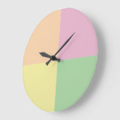 Pastelkleuren geometrische wandklok (Hoek)