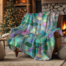 Pastelkleuren glas-in-lood mozaïekpatroon