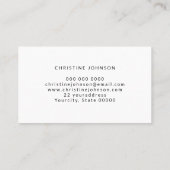 Pastelkleuren Honingbij Design Visitekaartje (Achterkant)