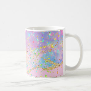 pastelkleuren inkt marmer koffiemok