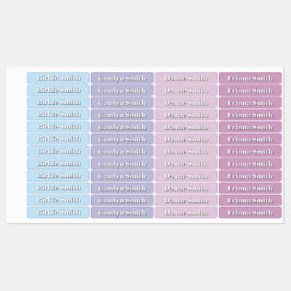 Pastelkleuren Jongen Meisje Terug naar School Labels
