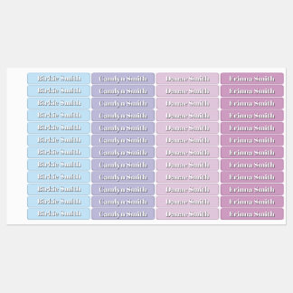Pastelkleuren Jongen Meisje Terug naar School Labels