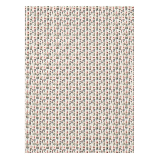  pastelkleuren kerst notenkrakers tafelkleed (Voorkant)