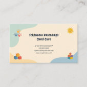 Pastelkleuren - Kinderopvang Visitekaartje (Voorkant)