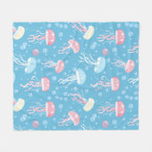 Pastelkleuren kwalpatroon fleece deken (Voorkant (Horizontaal))