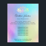 pastelkleuren lotus logo flyer<br><div class="desc">schoonheidssalon professionele make - up kunstenaar flyer</div>