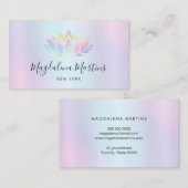 pastelkleuren lotus logo visitekaartje (Voorkant / Achterkant)