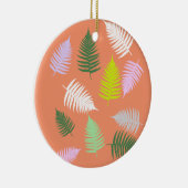 Pastelkleuren Lucky Fern Keramisch Ornament (Rechts)