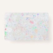 pastelkleuren marmeren badge (Achterkant)