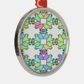 PASTELKLEUREN METALEN ORNAMENT (Rechts)